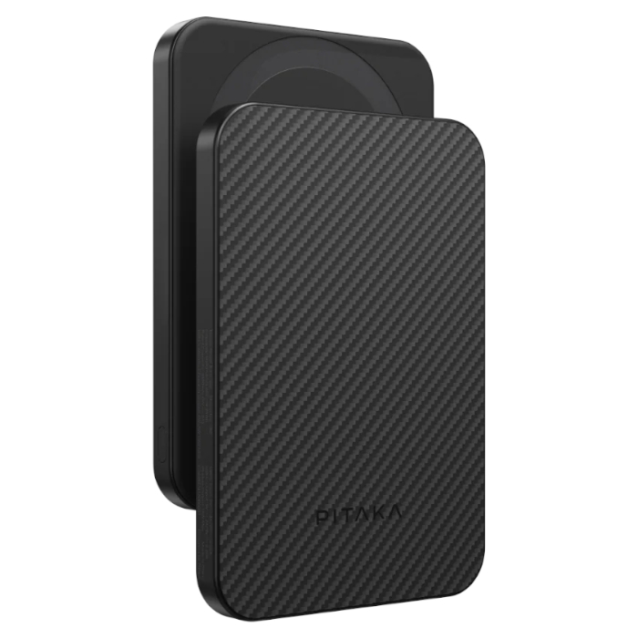 Внешний аккумулятор Pitaka Power Bank Qi2 MagSafe, Черно - Серый
