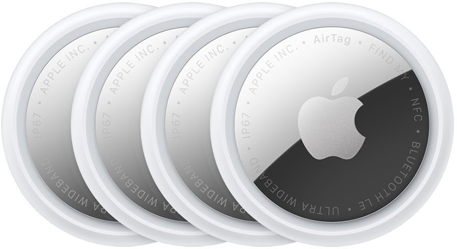 Беспроводная метка Apple AirTag, 4 шт (MX542)