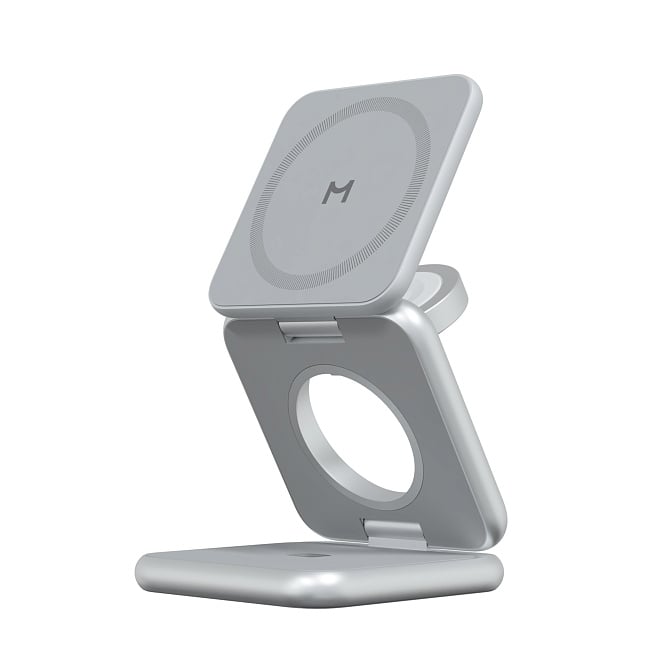 Зарядная станция Magssory Fold Pro 3 в 1, Silver